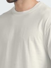 Mens Solid Oversized T Shirt  -  Crew Neck